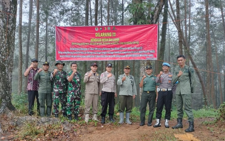 Koramil 0806/04 Bendungan Berkomitmen Lindungi Hutan dari Kebakaran