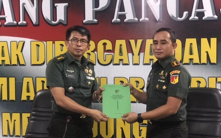 Ketua tim Audit post Itdam XIII/Mdk bersama Dandim 1310/Bitung