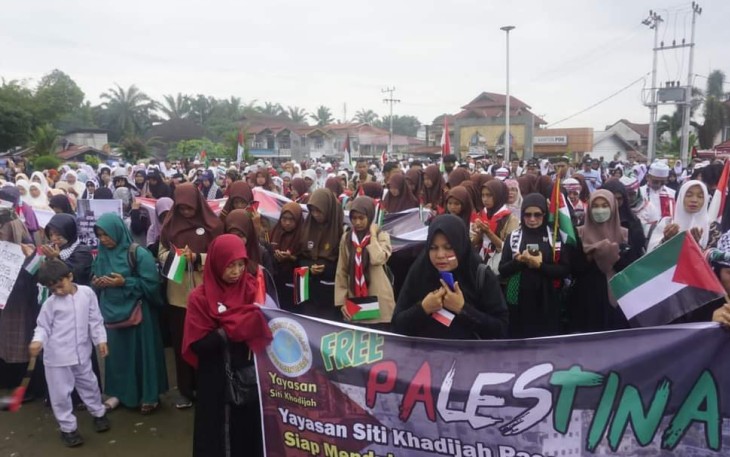 Aksi Bela Palestina di Pasaman Barat