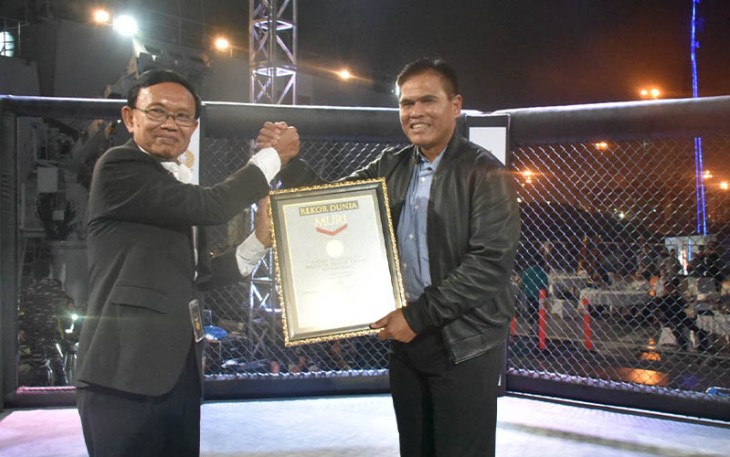 Kasal Laksamana TNI Dr. Muhammad Ali pada acara MMA Sabuk Kasal Cup Tahun 2023