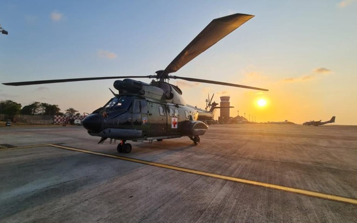 Heli Evakuasi milik TNI