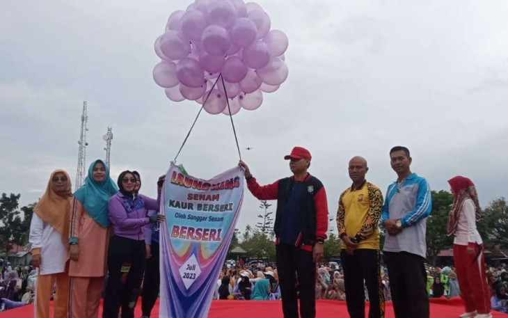 Pemkab Kaur Launching Senam Berseri