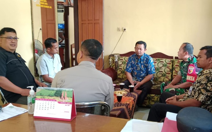 Koramil 0801/09 Sudimoro Bersama Pihak Kepolisian Gelar Rakor