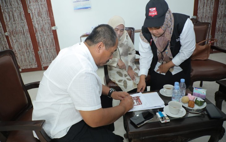 Pantarlih TPS 15 Kelurahan Selawan Lakukan Coklit Pada Wakil Bupati Asahan