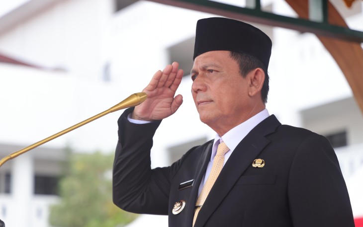 Gubernur Kepulauan Riau H. Ansar Ahmad bertindak selaku Inspektur Upacara pada Peringatan Hari Pahlawan ke-78 tahun 2023.