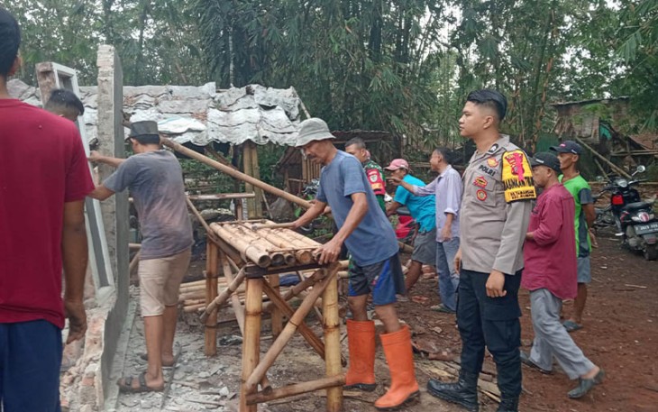 Polsek Rumpin dan Instansi Terkait Lakukan Penanganan