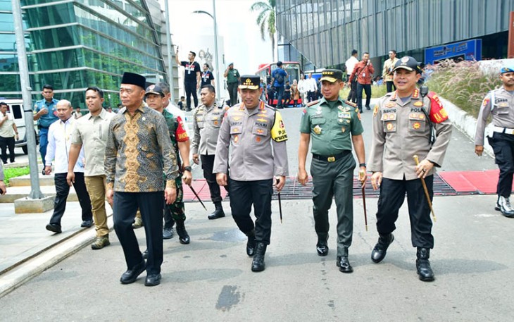 Panglima TNI Jenderal TNI Agus Subiyanto pada acara pembukaan Vokasifest X Festival Kampus Merdeka 2023, bertempat di Taman Ismail Marzuki, Jakarta, Senin (11/12/2023).
