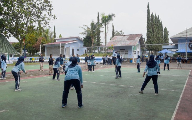 Jelang HUT PIA Ardhya Garini ke 67 PIA Ardya Garini Bakorda Bandung Gelar Olahraga Bersama 