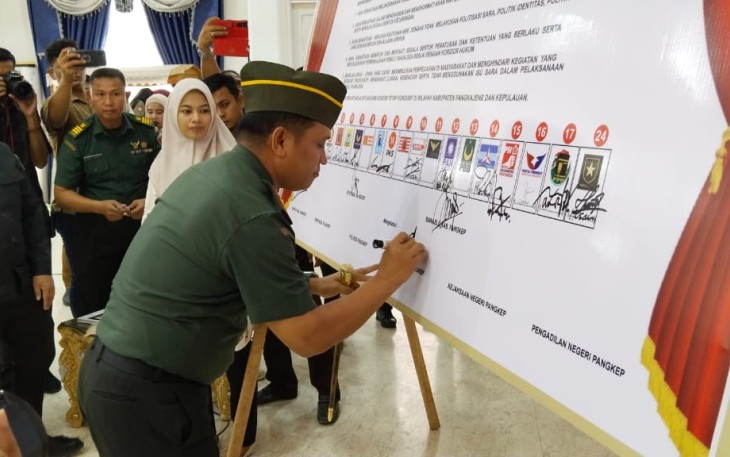 Jajaran Kodam XIV/Hsn Deklarasikan Pemilu Damai
