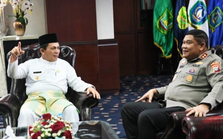 Gubernur Ansar saat Terima Silaturahmi Kapolda Kepri yang Baru