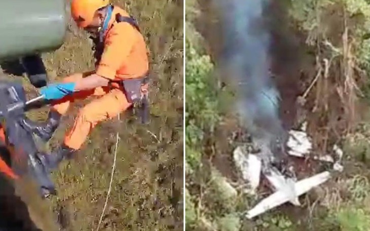 Tim SAR Gabungan TNI saat Berada di Lokasi Jatuhnya Pesawat SAM Air PK-SWW
