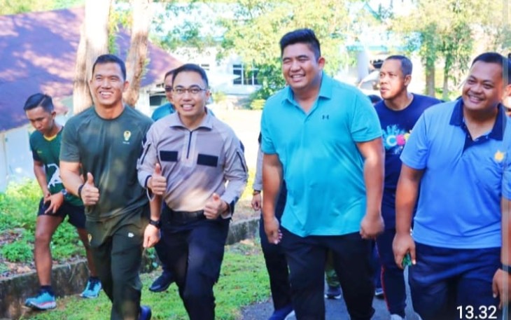Polres Bintan Laksanakan Olahraga Bersama