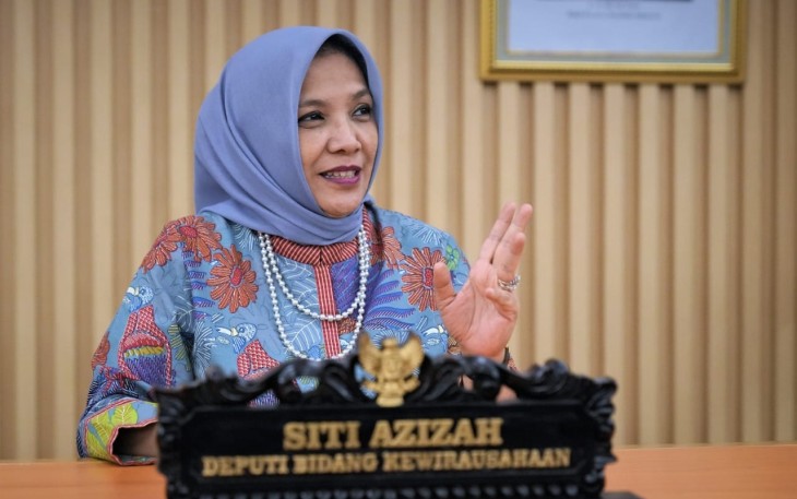 Deputi Bidang Kewirausahaan KemenKopUKM Siti Azizah dalam keterangan resminya di Jakarta, Minggu (12/11)