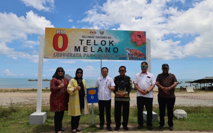 Gubernur Ansar Tinjau Perbatasan Telok Melano dan Kunjungi Pejabat Daerah Lundu Sarawak Malaysia