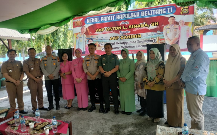 Pisah Sambut Kapolsek Belitang Dua AKP Aston Lasman Sinaga SH