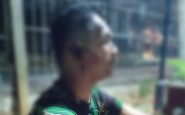 Anggota TNI, Serma SP pasca usai dikeroyok