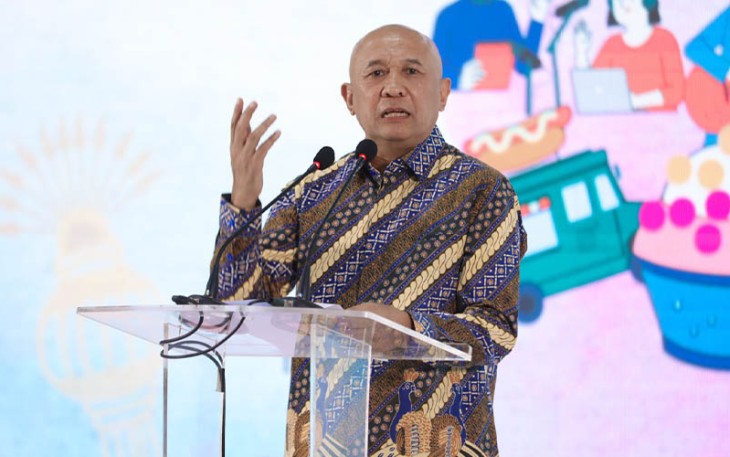 MenKopUKM Teten Masduki dalam Pembukaan ASEAN Weekend Market di Gedung Serbaguna Senayan, Jakarta, Jumat (1/9).