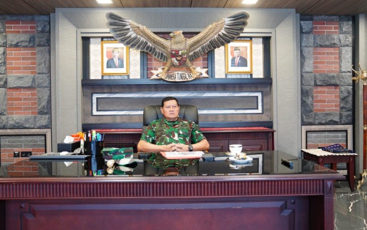 Panglima TNI saat Terima Paparan Kepala Pusat Keuangan TNI Terkait Modernisasi Pasukan PBB