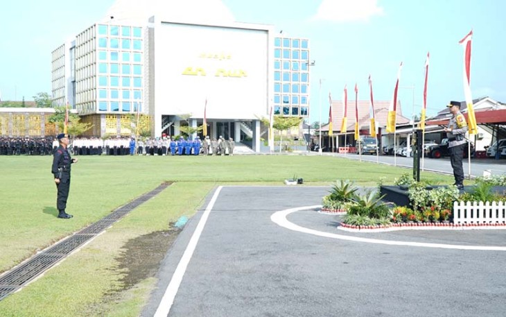 Polda Kalbar laksanakan Gelar Pasukan Operasi Aman Cendekia Kapuas Tahun 2023