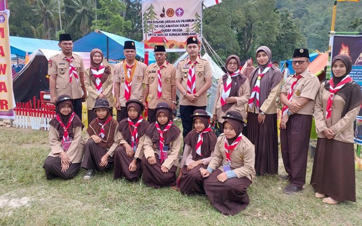 Kalapas Suliki Kamesworo, menghadiri acara pembukaan Perjusami di Bumi Perkemahan Lombah Nagari Sungai Rimbang, Kecamatan Suliki.