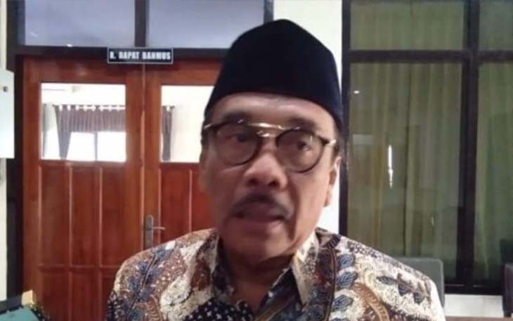 Ketua DPRD Kabupaten Trenggalek, Samsul Anam, saat di konfirmasi