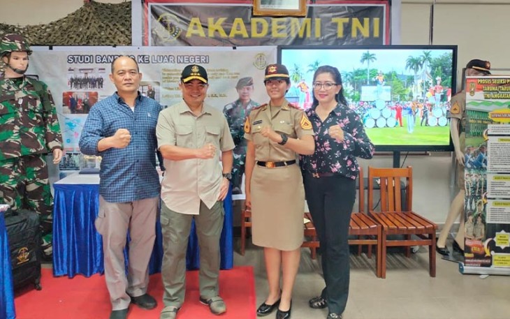 Stand Akademi Militer dalam event The Canisius Education Fair 2023