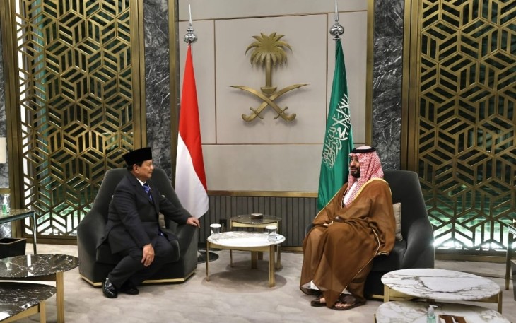 Menhan Prabowo Kunjungi MBS ke Arab Saudi