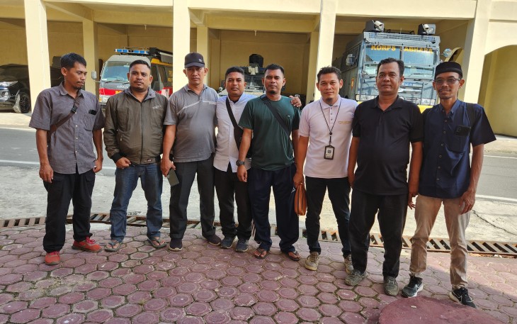 Puluhan Wartawan di Aceh Timur 