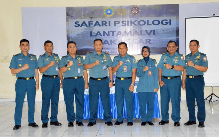 Personel Pangkalan Utama TNI AL VI (Lantamal VI)  mengikuti Safari Psikologi TNI AL Tahun 2024 yang digelar oleh Dinas Psikologi Angkatan Laut (Dispsial), bertempat di Gedung Werving Mako Lantamal VI, Kota Makassar, Provinsi Sulawesi Selatan, Senin (22/01/2024)