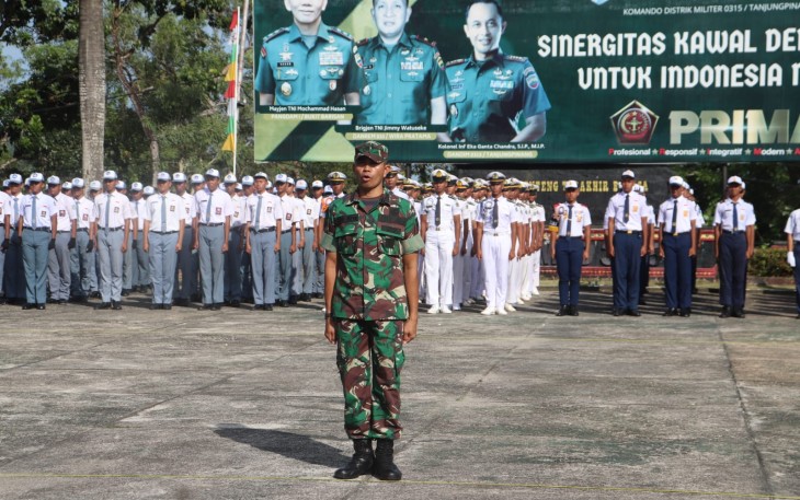 Kodim 0315/Tanjungpinang Gelar Lomba PBB Piala Panglima TNI Tahun 2024 Bagi Siswa SMA dan SMP