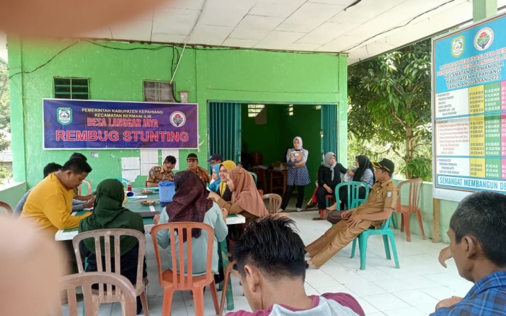 Desa Langgar Jaya Gelar Rembung Stunting