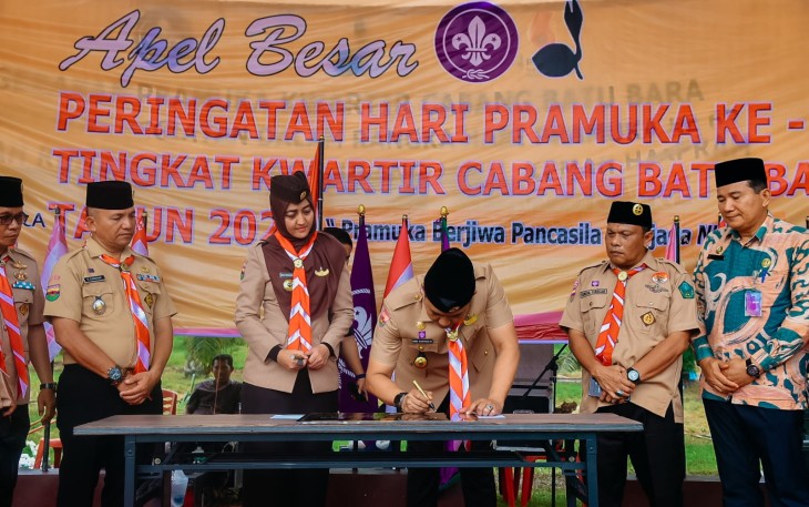 Bupati Batu Bara Tanda Tangani Prasasti