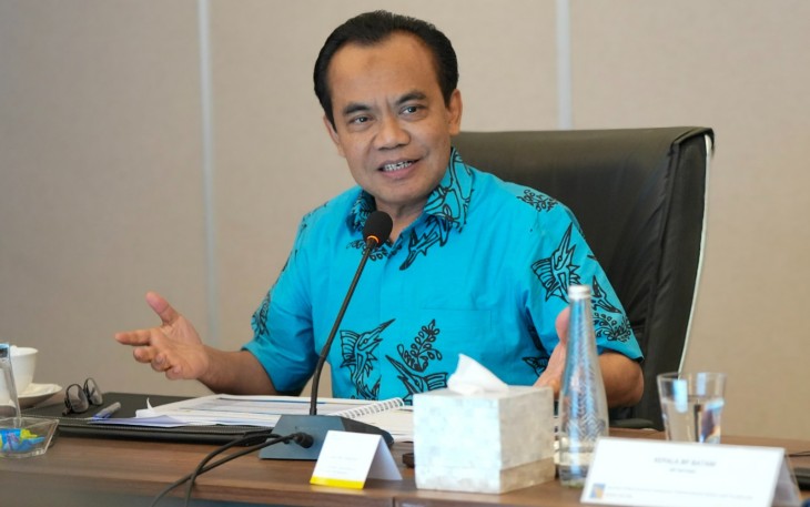 Sekretaris Menteri Koordinator (Sesmenko) Bidang Perekonomian RI Susiwijono Moegiarso selaku Ketua Dewan Pengawas BP Batam