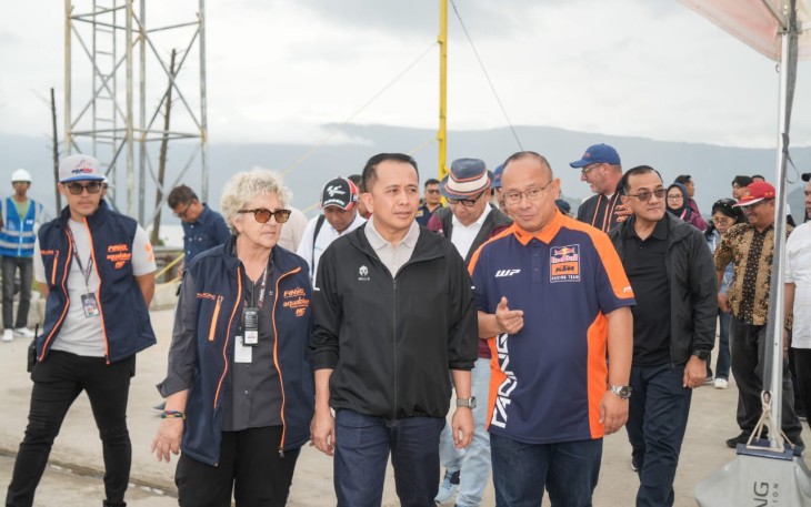 Pj Gubernur Sumut Tinjau Kesiapan Event Aquabike 2024 di Samosir
