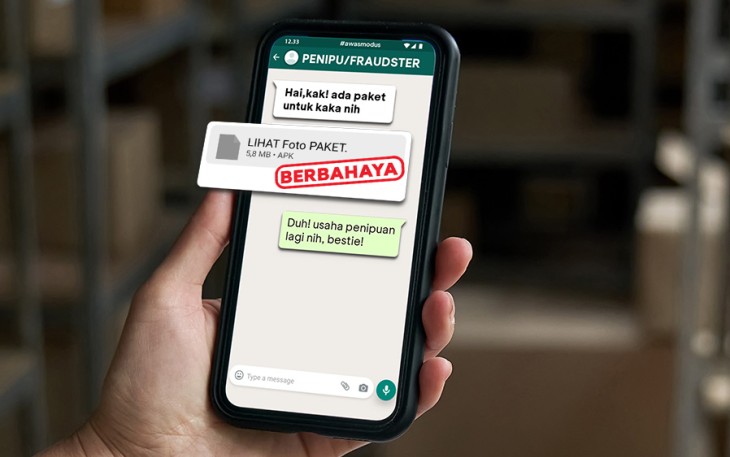 Ilustrasi Penipuan melalui File APK 