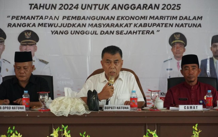 Bupati Natuna Wan Siswandi secara resmi membuka Musyawarah Rencana Pembangunan (Musrenbang) tahun 2024 untuk tahun anggaran tahun 2025