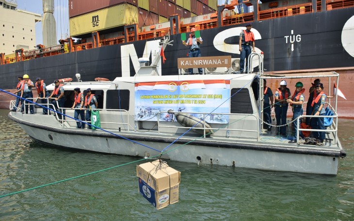 Satlinlamil 1 Gelar Latihan Replenishment At Sea
