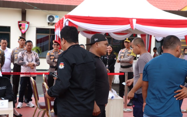 Polres Bintan Gelar Simulasi Pengamanan TPS