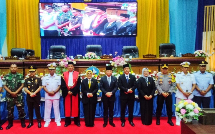 Rapat Paripurna Peresmian Pengangkatan Pimpinan DPRD Bintan Masa Jabatan 2024-2029