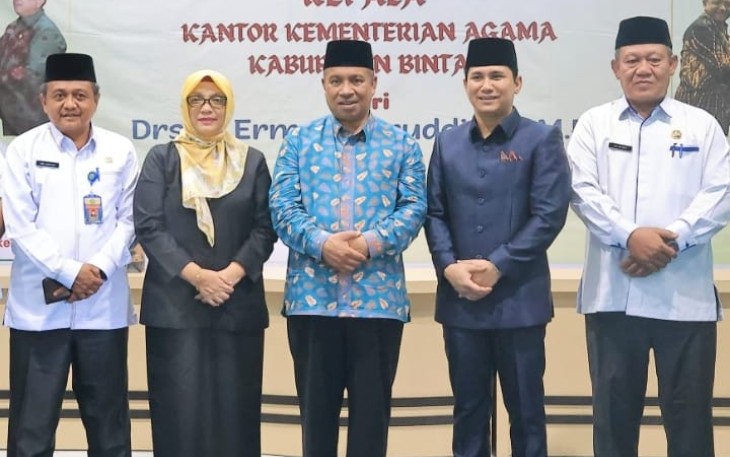 Plt Bupati Bintan Hadiri Pisah sambut Kemenag dan Ucapkan Terimakasih atas pengabdian  selama ini dan Terus BerKolaborasi