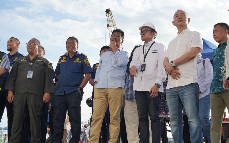 KM Kelud resmi mulai sandar di Terminal Bintang 99, Minggu (8/12/2024).
