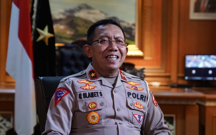 Direktur Penegakan Hukum (Dirgakum) Korlantas Polri, Brigjen Pol Raden Slamet Santoso