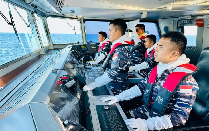  Satgas MTF TNI AL Terus Tingkatkan Kewaspadaan Lintas Teluk Aden Somalia 