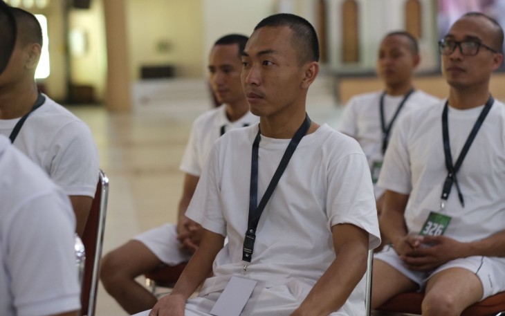 Seleksi di Akademi kepolisian (Akpol) Semarang, Jawa Tengah, pada 17 Februari 2024.