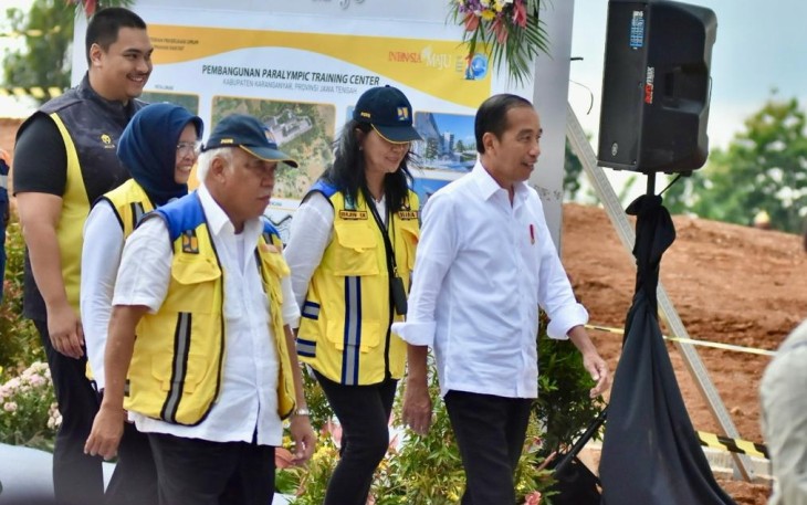 Presiden Jokowi Tinjau Pembangunan Paralympic Training Center di Delingan Karanganyar 