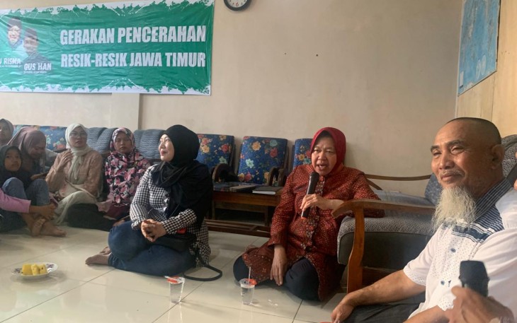 Calon Gubernur Jawa Timur Tri Rismaharini menggelar pertemuan dan silaturahim dengan para relawan pemenangan di Kabupaten Lamongan