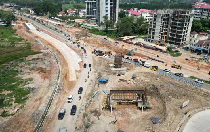 Progres Pembangunan Fly Over Sei Ladi Batam Capai 45 Persen
