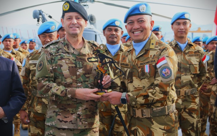 Satgas MTF XXVIII/UNIFIL Raih Penghargaan LAF Medal di Penghujung Masa Baktinya