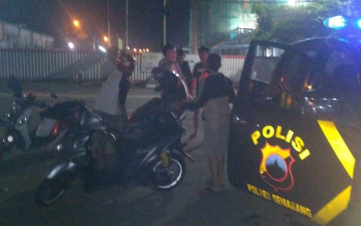 Patroli Polsek Tengaran berhasil menggagalkan aksi tawuran sekelompok remaja