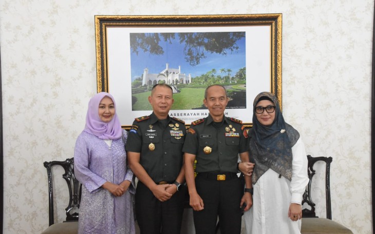 Danrem 031/WB Sambut Hangat Wakil Dansesko TNI